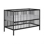 Puck Raw Babybed Beuken Zwart 60 x 120 cm, Ophalen, Nieuw, Ledikant