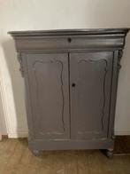 Brocante kast met lade en legplanken, Antiek en Kunst, Ophalen