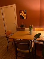 Houten tafel, Huis en Inrichting, Tafels | Eettafels, Ophalen, Gebruikt, 50 tot 100 cm, Vijf personen of meer