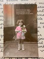 Meisje met viool (ME), Ophalen of Verzenden, Voor 1920, Gelopen, Kinderen