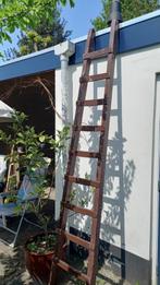 Houten ladder, Doe-het-zelf en Verbouw, Ladders en Trappen, 2 tot 4 meter, Ladder, Gebruikt, Ophalen