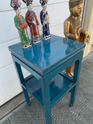 **NIEUW** Turquoise bijzettafel beschikbaar voor biedingen