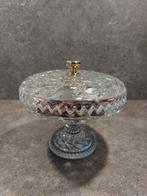 Kristallen Etagère met Deksel, Ophalen of Verzenden