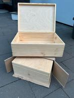 2 Nieuwe Houten Kisten, Ophalen of Verzenden, Nieuw, Grenenhout, Minder dan 50 cm