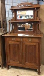 Vintage dressoir - spiegel geslepen glas, Huis en Inrichting, Kasten | Dressoirs, Ophalen