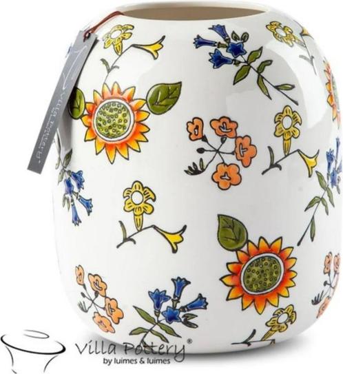 Happy Flower designvaas, Huis en Inrichting, Woonaccessoires | Vazen, Zo goed als nieuw, Overige kleuren, Minder dan 50 cm, Aardewerk of Porselein