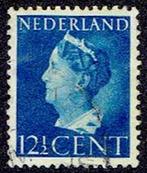 Nederland 1940, Koningin Wilhelmina, 12½ cent, met watermerk, Verzenden, T/m 1940, Gestempeld