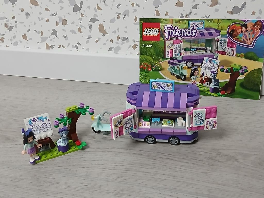 Lego Friends 41332 Emma's Kunstkraam, Ophalen of Verzenden, Zo goed als nieuw, Complete set, Lego