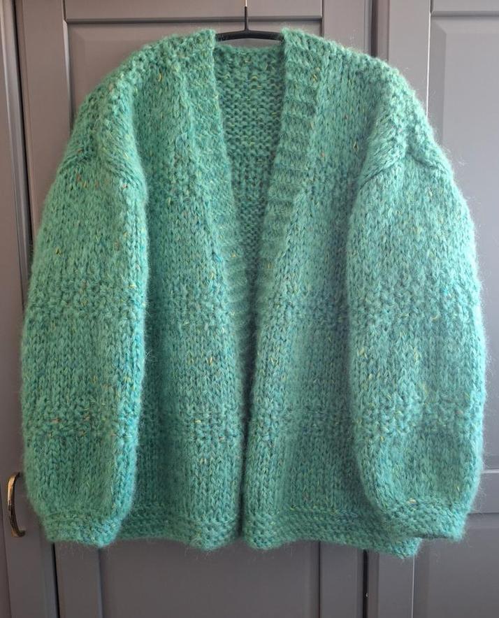 Nieuw handgemaakt mohair Bernadette vest, groete maat, Kleding | Dames, Truien en Vesten, Nieuw, Maat 46/48 (XL) of groter, Groen