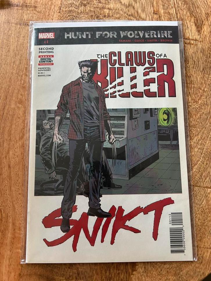 Hunt for Wolverine Claws Of A Killer #1 2nd  (Marvel Comics), Boeken, Strips | Comics, Gelezen, Eén comic, Amerika, Ophalen of Verzenden