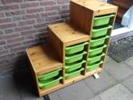 IKEA Trofast houten ladekast met 12 groene laden., Huis en Inrichting, Kasten | Ladekasten, 5 laden of meer, Ophalen, Gebruikt