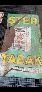 Groot Emaille bord  Ster Tabak, Ophalen, Gebruikt, Reclamebord