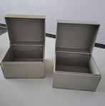 2x vintage NVF metalen archief kist doos industrieel design, Minder dan 50 cm, Gebruikt, Minder dan 50 cm, Ophalen of Verzenden