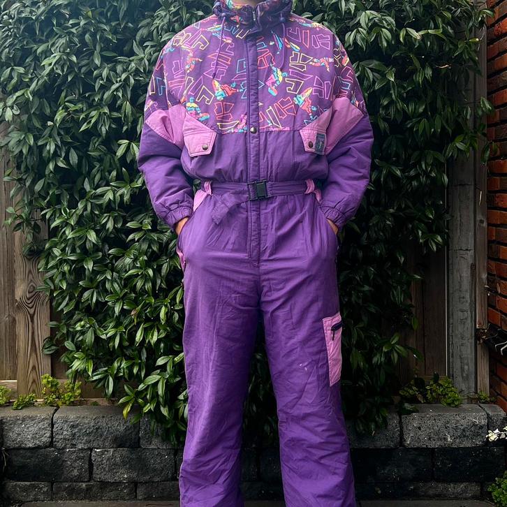 Vintage Retro Skipak L, Kleding | Dames, Wintersportkleding, Gedragen, Pak, Maat 42/44 (L), Ophalen of Verzenden