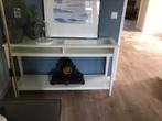 Witte sitetable, Ophalen, Gebruikt, 100 tot 150 cm, Glas