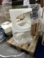 Witte bijzettafels – 3 stuks, Ophalen, Gebruikt, Rond, Minder dan 55 cm