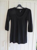 Basic zwart top shirt H&M 3/4 mouw maat 34 XS, Maat 34 (XS) of kleiner, H&M, Ophalen of Verzenden, Lange mouw