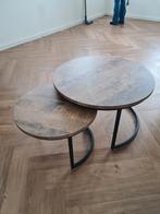 Salontafel Lunata (set van 2) oriënt decor, Huis en Inrichting, Tafels | Salontafels, 50 tot 100 cm, Minder dan 50 cm, Rond, Zo goed als nieuw