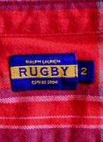 RALPH LAUREN schots geruite blouse, RUGBY, rood, Mt. XS, Maat 34 (XS) of kleiner, Zo goed als nieuw, Ralph Lauren, Verzenden