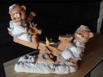 Decoratief kerst beeld - Kerst beren op de wip, Ophalen of Verzenden, Zo goed als nieuw