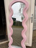 Wave staande spiegel - wavy spiegel - teddy spiegel roze, Huis en Inrichting, Woonaccessoires | Spiegels, Nieuw, 150 tot 200 cm