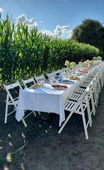 TE HUUR opklapbare tafels, Ophalen, Zo goed als nieuw