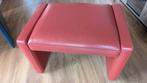 Leolux leren voetenbankje/poef/hocker. Als nieuw!, Huis en Inrichting, Ophalen, 125 cm of meer, Leer, Zo goed als nieuw