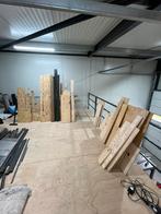 Hout: 18 mm finsvuren, osb 9 mm, Doe-het-zelf en Verbouw, Platen en Panelen, Ophalen of Verzenden, Zo goed als nieuw, Multiplex