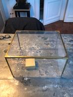 VINTAGE DISPLAY CASE BOX DOOS PLEXIGLAS MESSING RANDEN DECO, Antiek en Kunst, Curiosa en Brocante, Ophalen of Verzenden