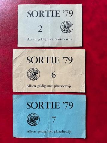 Voetbal 3x Sortie AJAX Amsterdam 1979 zeldzaam handtekening beschikbaar voor biedingen