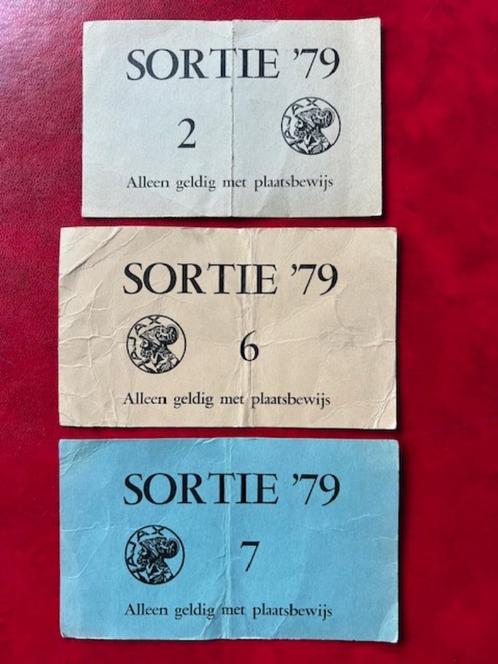Voetbal 3x Sortie AJAX Amsterdam 1979 zeldzaam handtekening, Verzamelen, Sportartikelen en Voetbal, Zo goed als nieuw, Poster, Plaatje of Sticker
