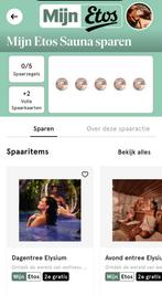 Etos Sauna spaarzegels sparen 2 volle spaarkaarten, Ophalen, Winkel, Super of Benzinepomp, Volle spaarkaart