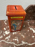 Vintage Telefooncel Spaarpot, Huis en Inrichting, Ophalen of Verzenden, Gebruikt, Metaal, Minder dan 50 cm