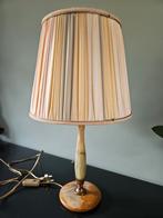 Marmeren lampvoet met koperen details, Huis en Inrichting, Lampen | Tafellampen, Minder dan 50 cm, Gebruikt, Ophalen of Verzenden
