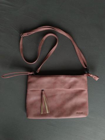 Beagles schoudertasje crossbody tas oud roze beige clutch  beschikbaar voor biedingen
