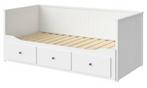 Hemnes bed bank, Gebruikt, Wit, Tweepersoons, Ophalen of Verzenden