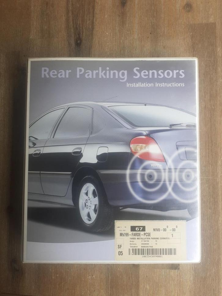 TOYOTA MAP - Rear Parking Sensors -Installation Instructions, Auto diversen, Handleidingen en Instructieboekjes, Verzenden