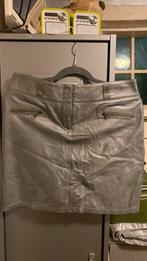 Marccain leren rokje. Maat 3 / M Zilvergrijs., Ophalen of Verzenden, Zo goed als nieuw, Zwart, Boven de knie