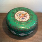 Oud groen bloemenblik General biscuits 25x 8 cm, Ophalen of Verzenden, Gebruikt, Overige, Overige merken