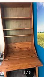 Houten uitklap bureau met Opzetstuk, Huis en Inrichting, Ophalen, Gebruikt, 50 tot 100 cm, Met lade(s)