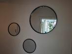 Zwarte spiegels - set van 3, Ophalen, Minder dan 50 cm, Zo goed als nieuw, Minder dan 100 cm