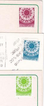 3x Stadspost Eindhoven 1991 -op postkaart, Postzegels en Munten, Brieven en Enveloppen | Nederland, Verzenden, Briefkaart