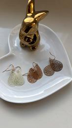 3 Paar Bladvormige Oorbellen, Overige materialen, Hangers, Overige kleuren, Nieuw