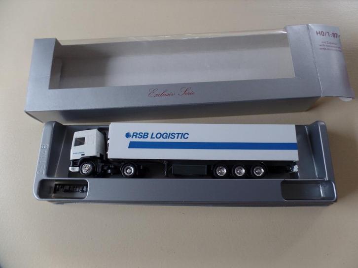 DAF trekker / oplegger RSB Logistic (Herpa), Hobby en Vrije tijd, Modelauto's | 1:87, Nieuw, Bus of Vrachtwagen, Herpa, Verzenden