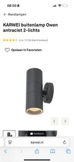 Buitenlamp met boven en onder licht ‘Owen’, Ophalen, Zonne-energie, Minder dan 50 watt, Wandlamp