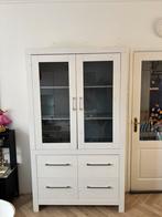 Witte buffetkast vitrinekast, Huis en Inrichting, Kasten | Buffetkasten, 100 tot 150 cm, 200 cm of meer, Ophalen of Verzenden