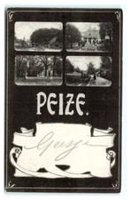 Peize. (Jugendstil), Verzamelen, Ansichtkaarten | Nederland, Verzenden, Voor 1920, Gelopen, Drenthe