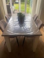 Esstisch mit Stühle zu verkaufen, Ophalen, Gebruikt, 50 tot 100 cm, 150 tot 200 cm