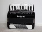 Rossini Ravenna 72 bas 3-korig musette, Muziek en Instrumenten, Accordeons, 72-bas, Toetsaccordeon, Zo goed als nieuw, Met riemen