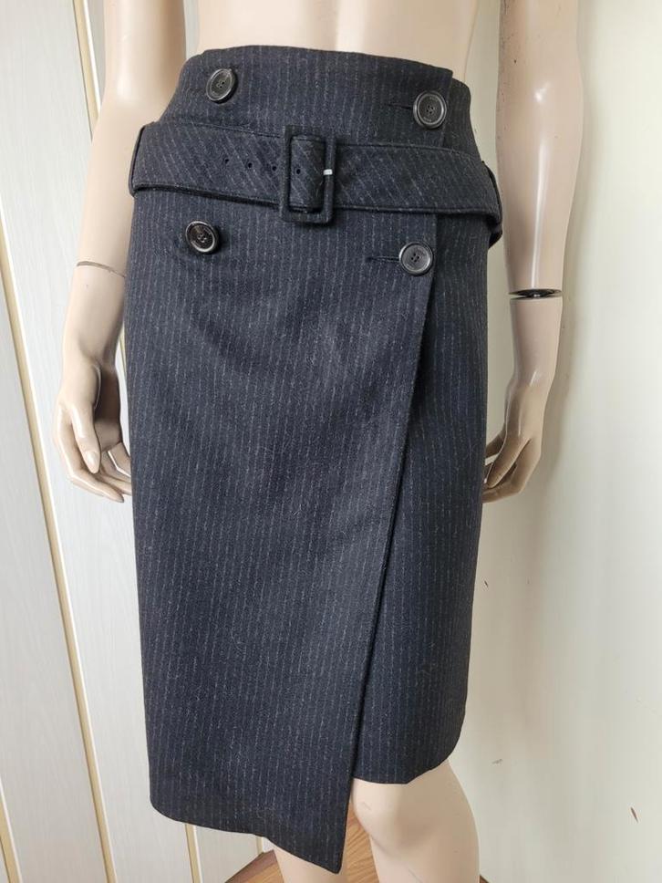 Pauw wollen rok maat 4 /40, Kleding | Dames, Rokken, Zo goed als nieuw, Maat 38/40 (M), Zwart, Onder de knie, Ophalen of Verzenden